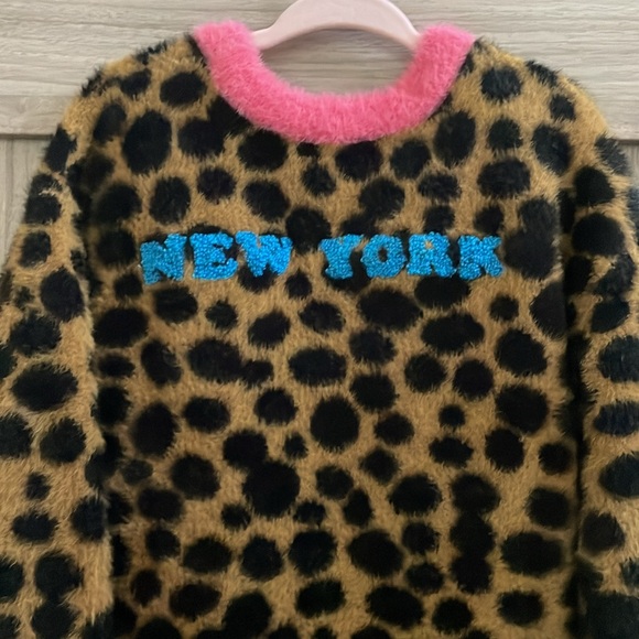 The Marc Jacobs Kids NWT toddler girl size 5 faux fur cheetah print dress. - Picture 8 of 9